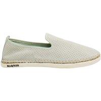 Seavees Women's Ocean Park Slip-On Green Suede Leather Espadrilles | Size: 5
