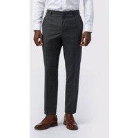 Ted Baker Men's Slim Fit Overcheck Trousers in Grey | Size: 36R