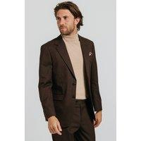 Dobell Men's Brown Twill 2 Piece Suit | Size: 42R
