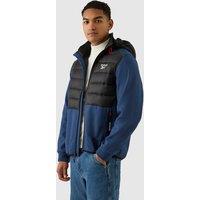 Reebok Men's Mixed Media Jacket in Blue | Size: Small