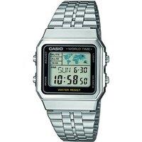 Casio A500WEA-1EF Collection 34mm Quartz Watch in Silver