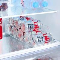 OHS Stackable Fridge Can Dispenser Drink Organiser Holder Rack in Clear