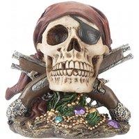 PMS Skull Pirate Figure With Crossed Pistols