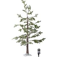 Samuel Alexander 5ft (1.5m) Green Snowy Noel Christmas Tree with Stand. White LEDs