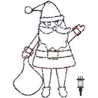 Samuel Alexander 59cmx45cm FlexiBrights Santa Silhouette with 237 Multi-Coloured LEDs | Size: 59 cmx45 cm