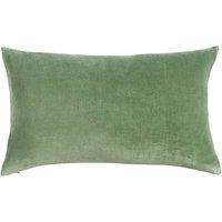 CHRISTY Luxury Filled Velvet 'Jaipur' Rectangle Cushions in Jade | Size: 30 cm x 50 cm