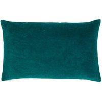 CHRISTY Luxury Filled Velvet 'Jaipur' Rectangle Cushions in Blue | Size: 30 cm x 50 cm