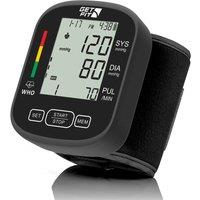Get Fit Medical Wrist Cuff Blood Pressure Monitor CE Approved for Home Use in Black