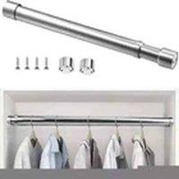 Havendro 47-80cm Extendable Stainless Steel Wardrobe Rail in Silver