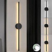 EONLION 60cm Battery Operate Wall Sconce Dimmable USB Rechargeable in Black