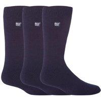 Heat Holders Men's 3 Pairs Original Thick Winter Thermal Socks for Cold Weather in Navy | Size: 6-11