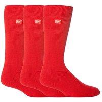 Heat Holders Men's 3 Pairs Original Thick Winter Thermal Socks for Cold Weather in Burgundy | Size: 12-14