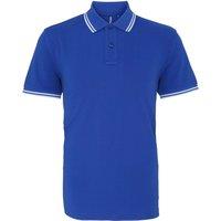Asquith & Fox Men's Classic Fit Tipped Polo Shirt in Royal | Size: 3XL