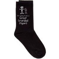 60 SECOND MAKEOVER Men's I'm Going To Be A Great Grandad Again Black Calf Socks