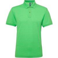 Asquith & Fox Men's Short Sleeve Performance Blend Polo Shirt in Lime | Size: 3XL