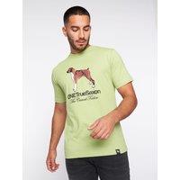 One True Saxon Men's Dawg T-Shirt in Green | Size: Small