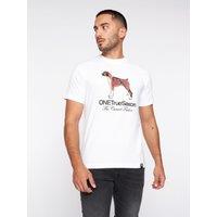 One True Saxon Men's Dawg T-Shirt in White | Size: 3XL