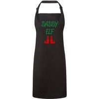 60 SECOND MAKEOVER Men's Daddy Elf Apron in Black