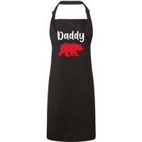 60 SECOND MAKEOVER Men's Daddy Bear Apron in Black