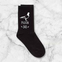 60 SECOND MAKEOVER Men's Pigeon Dad Socks in Black