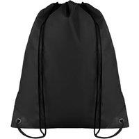 MidOcean Men's Shoop Polyester 190T Drawstring Bag in Black