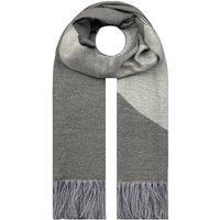Vellin Women's Modern Woven Scarf with Subtle Shimmer & Fringe in Grey