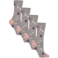 Heat Holders Women's 4 Pairs UltraLite Lightweight Thermal Socks in Grey | Size: 4-8