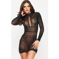 Ann Summers Women's Janelle Dress in Black | Size: Large