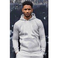 Enzo Men's Regular Fit Pullover Hoodie in Grey | Size: Large