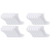 Sock Snob Men's 24 Pairs Bamboo Cotton Sports Socks in White | Size: 6-11