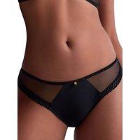 Aubade Women's Sheer Emotion Brazilian in Black | Size: 18