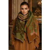 Lemon Daisy Accessories Women's Kiri Autumn Winter Scarf Shawl in Green