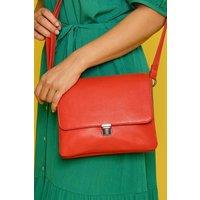 Moshulu Women's 'Budburst' Leather Shoulder Bag in Red