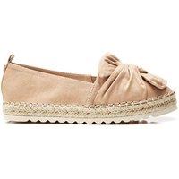Moda In Pelle Women's 'Fionna' Alcantara Loafers in Taupe | Size: 5