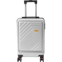 H&O Direct Fashion Suitcase with Combination Lock in Silver