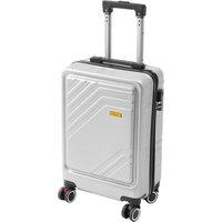 SHEONLY 20-inch Sliver Suitcase with Combination Lock in Grey