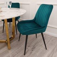 Stratus Interiors Dido Teal Velvet Dining Chair - Stylish Modern Upholstered Seating