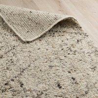Industville Forres Hand Knotted Wool Rug - Beige | Size: 120 cm x 180 cm