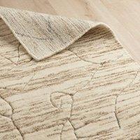 Industville Drift Hand Loom Wool Rug - Brown in Light Brown | Size: 120 cm x 180 cm