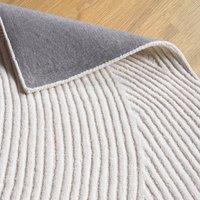 Industville Otley Hand Tufted Wool Rug- White | Size: 170 cm x 240 cm