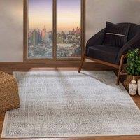 Livabliss Floransa-Vintage Traditional Boho Living Dining Rug in Grey | Size: 120 cm x 170 cm