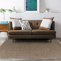 Livabliss Becki Owens x Solid & Border Jute Kimi Area Rug in Charcoal | Size: 120 cm x 170 cm