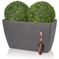 Primrose Stone Effect Trough Planter in Baltic Grey 75cm