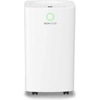 MONHOUSE 12L/Day Digital Dehumidifier - Sleep Mode 24HR Timer Portable Quiet in White