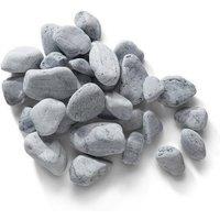 Altico Garden Products Ltd Luna Bulk Bag 850kg, 30-60 mm Silver/Grey Pebbles, L100 x W100 x H80cm in Grey