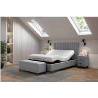 PARADISE BEDS LTD Wellness Lift Electric Adjustable Bed Set in Grey | Size: Small Double
