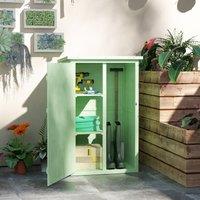 OUTSUNNY Garden Shed Outdoor Tool Storage w/ 2 Shelve 75 x 56 x115cm in Green | Size: 75 x 56 x115 cm