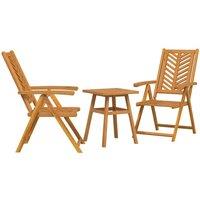 Berkfield Home 3 pcs Brown Solid acacia wood