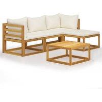 Berkfield Home 9 pc Garden Lounge Set with Cushions Solid Wood Acacia (UK/IE/FI/ in Brown