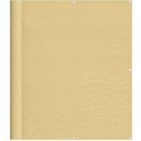 Berkfield Home Balcony Screen Sand 120x500 cm 100% Polyester Oxford in Beige